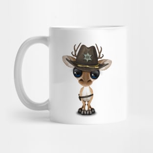 Cute Baby Deer Sheriff Mug